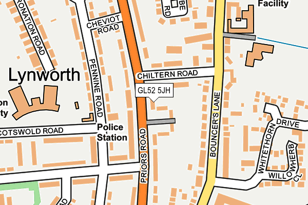 GL52 5JH map - OS OpenMap – Local (Ordnance Survey) GL52 5JH map - OS OpenMap – Local (Ordnance Survey)
