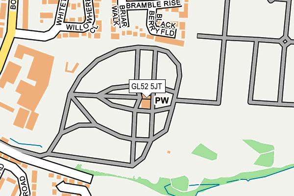GL52 5JT map - OS OpenMap – Local (Ordnance Survey) GL52 5JT map - OS OpenMap – Local (Ordnance Survey)