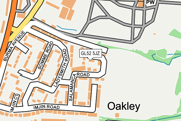 GL52 5JZ map - OS OpenMap – Local (Ordnance Survey) GL52 5JZ map - OS OpenMap – Local (Ordnance Survey)