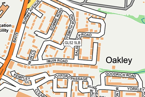 GL52 5LB map - OS OpenMap – Local (Ordnance Survey) GL52 5LB map - OS OpenMap – Local (Ordnance Survey)