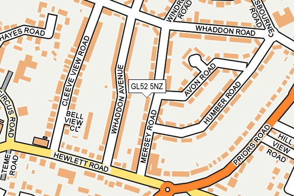 GL52 5NZ map - OS OpenMap – Local (Ordnance Survey) GL52 5NZ map - OS OpenMap – Local (Ordnance Survey)