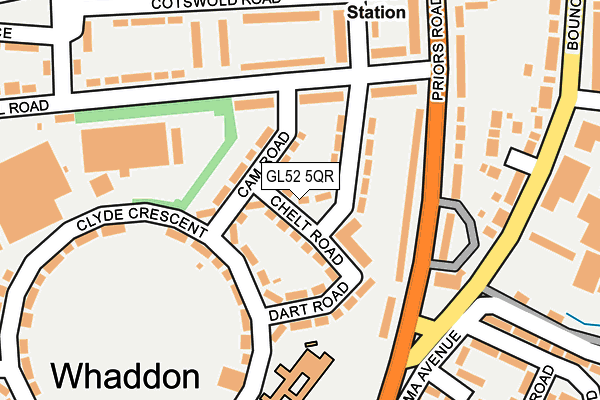 GL52 5QR map - OS OpenMap – Local (Ordnance Survey) GL52 5QR map - OS OpenMap – Local (Ordnance Survey)