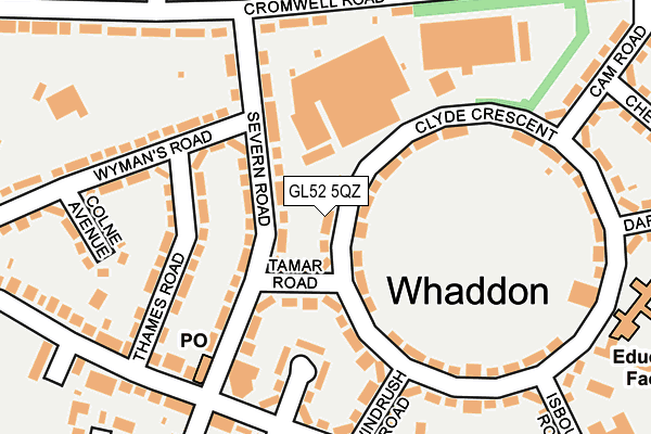 GL52 5QZ map - OS OpenMap – Local (Ordnance Survey) GL52 5QZ map - OS OpenMap – Local (Ordnance Survey)
