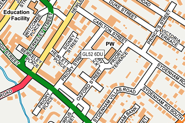 GL52 6DU map - OS OpenMap – Local (Ordnance Survey) GL52 6DU map - OS OpenMap – Local (Ordnance Survey)