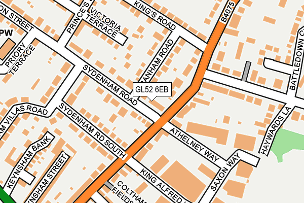 GL52 6EB map - OS OpenMap – Local (Ordnance Survey) GL52 6EB map - OS OpenMap – Local (Ordnance Survey)