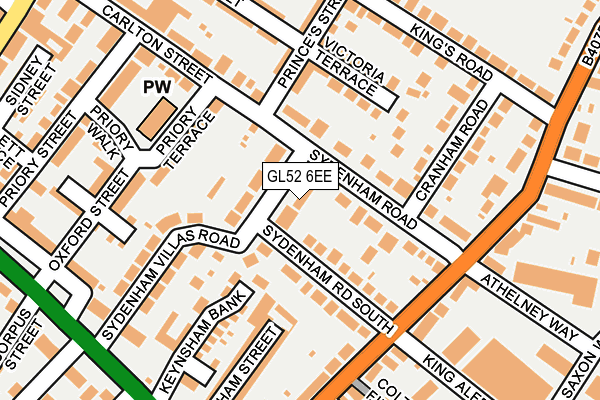 GL52 6EE map - OS OpenMap – Local (Ordnance Survey) GL52 6EE map - OS OpenMap – Local (Ordnance Survey)