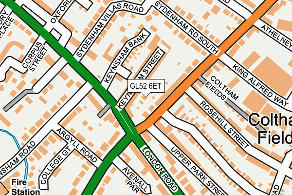 GL52 6ET map - OS OpenMap – Local (Ordnance Survey) GL52 6ET map - OS OpenMap – Local (Ordnance Survey)