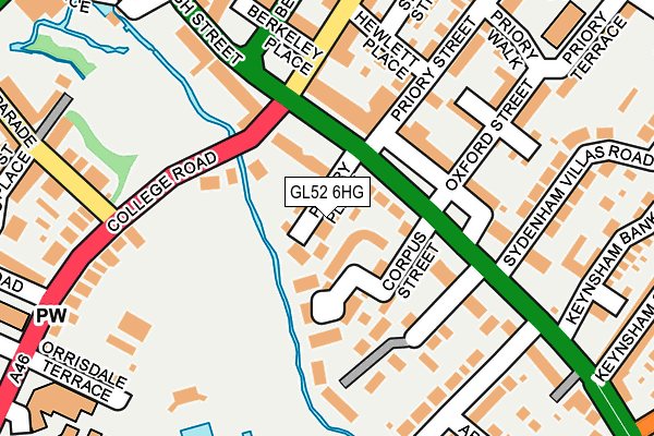 GL52 6HG map - OS OpenMap – Local (Ordnance Survey) GL52 6HG map - OS OpenMap – Local (Ordnance Survey)