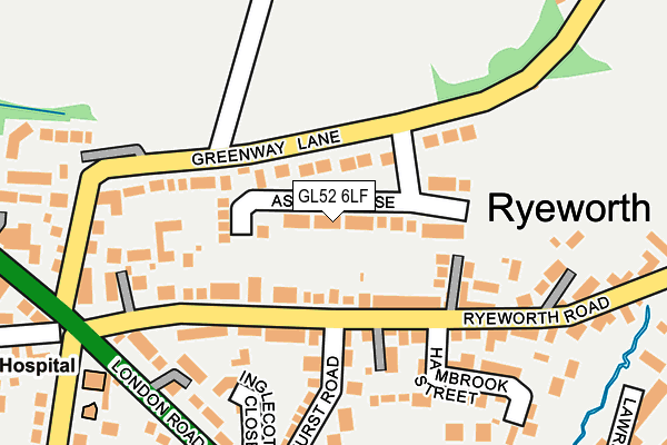 GL52 6LF map - OS OpenMap – Local (Ordnance Survey) GL52 6LF map - OS OpenMap – Local (Ordnance Survey)