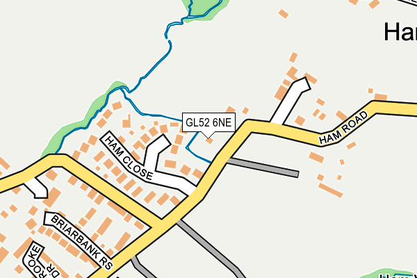 GL52 6NE map - OS OpenMap – Local (Ordnance Survey) GL52 6NE map - OS OpenMap – Local (Ordnance Survey)