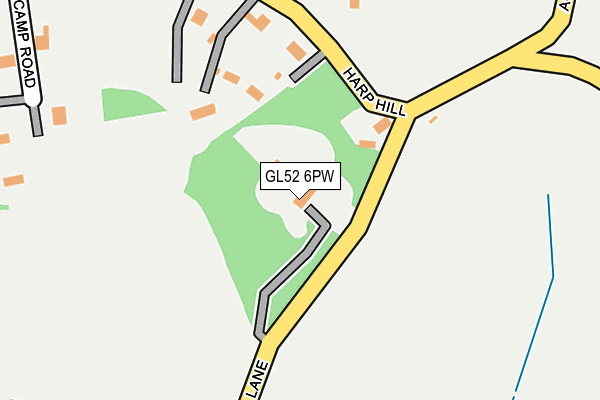 GL52 6PW map - OS OpenMap – Local (Ordnance Survey) GL52 6PW map - OS OpenMap – Local (Ordnance Survey)