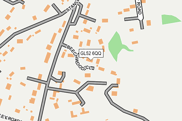 GL52 6QQ map - OS OpenMap – Local (Ordnance Survey) GL52 6QQ map - OS OpenMap – Local (Ordnance Survey)