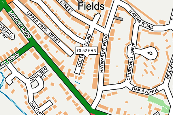 GL52 6RN map - OS OpenMap – Local (Ordnance Survey) GL52 6RN map - OS OpenMap – Local (Ordnance Survey)