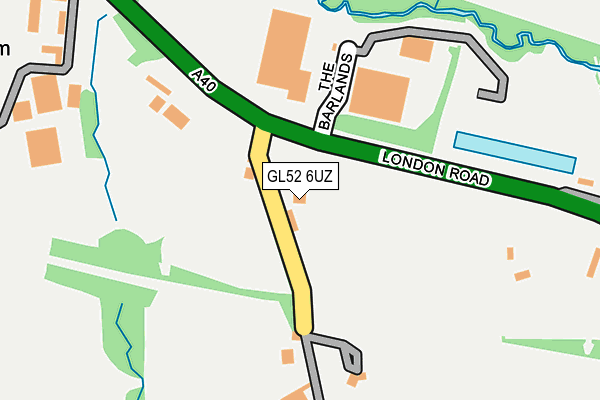 GL52 6UZ map - OS OpenMap – Local (Ordnance Survey) GL52 6UZ map - OS OpenMap – Local (Ordnance Survey)