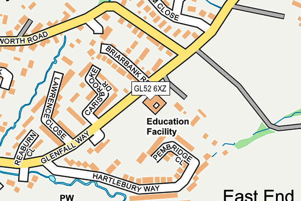GL52 6XZ map - OS OpenMap – Local (Ordnance Survey) GL52 6XZ map - OS OpenMap – Local (Ordnance Survey)