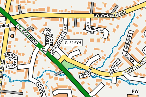 GL52 6YH map - OS OpenMap – Local (Ordnance Survey) GL52 6YH map - OS OpenMap – Local (Ordnance Survey)