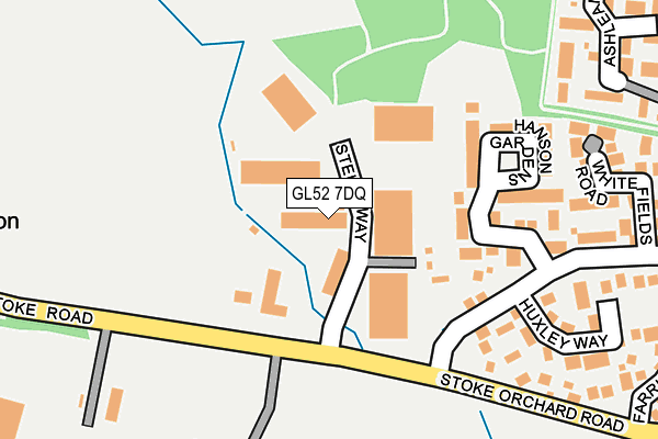 GL52 7DQ map - OS OpenMap – Local (Ordnance Survey) GL52 7DQ map - OS OpenMap – Local (Ordnance Survey)