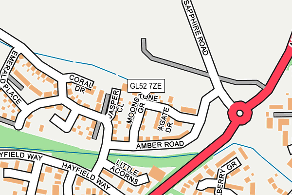 GL52 7ZE map - OS OpenMap – Local (Ordnance Survey) GL52 7ZE map - OS OpenMap – Local (Ordnance Survey)