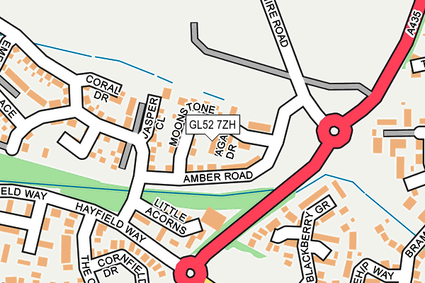GL52 7ZH map - OS OpenMap – Local (Ordnance Survey) GL52 7ZH map - OS OpenMap – Local (Ordnance Survey)