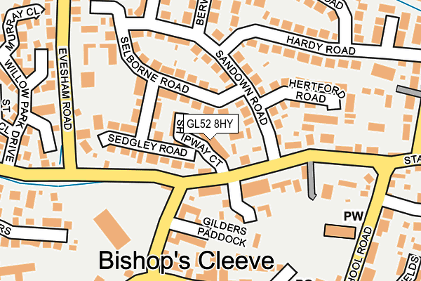 GL52 8HY map - OS OpenMap – Local (Ordnance Survey) GL52 8HY map - OS OpenMap – Local (Ordnance Survey)