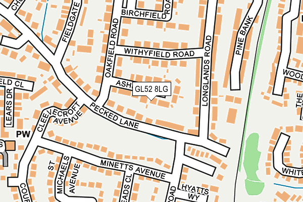 GL52 8LG map - OS OpenMap – Local (Ordnance Survey) GL52 8LG map - OS OpenMap – Local (Ordnance Survey)