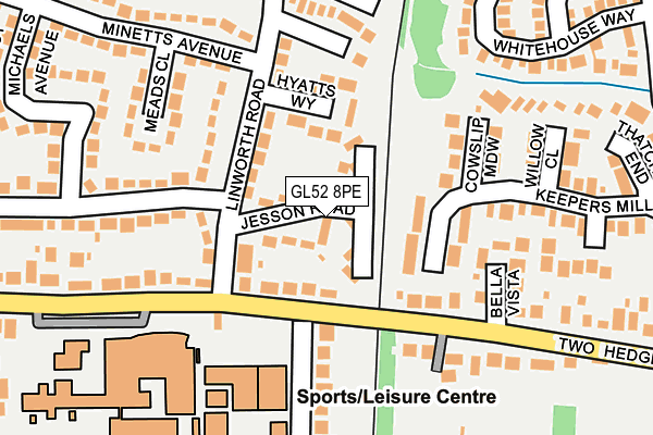 GL52 8PE map - OS OpenMap – Local (Ordnance Survey) GL52 8PE map - OS OpenMap – Local (Ordnance Survey)