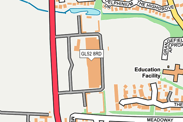 GL52 8RD map - OS OpenMap – Local (Ordnance Survey) GL52 8RD map - OS OpenMap – Local (Ordnance Survey)