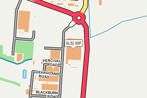 GL52 8SF map - OS OpenMap – Local (Ordnance Survey) GL52 8SF map - OS OpenMap – Local (Ordnance Survey)