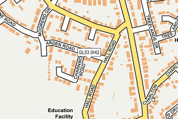 GL53 0HQ map - OS OpenMap – Local (Ordnance Survey) GL53 0HQ map - OS OpenMap – Local (Ordnance Survey)
