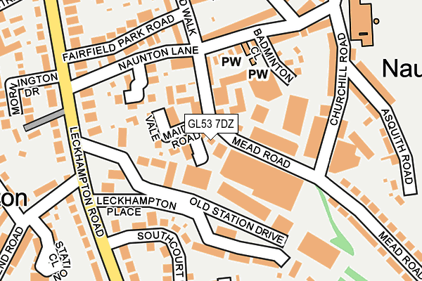GL53 7DZ map - OS OpenMap – Local (Ordnance Survey) GL53 7DZ map - OS OpenMap – Local (Ordnance Survey)
