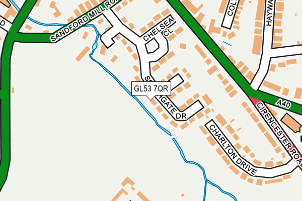 GL53 7QR map - OS OpenMap – Local (Ordnance Survey) GL53 7QR map - OS OpenMap – Local (Ordnance Survey)
