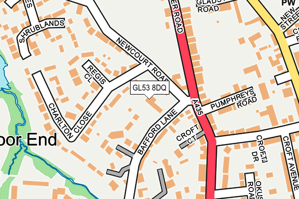 GL53 8DQ map - OS OpenMap – Local (Ordnance Survey) GL53 8DQ map - OS OpenMap – Local (Ordnance Survey)