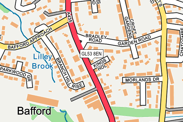 GL53 8EN map - OS OpenMap – Local (Ordnance Survey) GL53 8EN map - OS OpenMap – Local (Ordnance Survey)