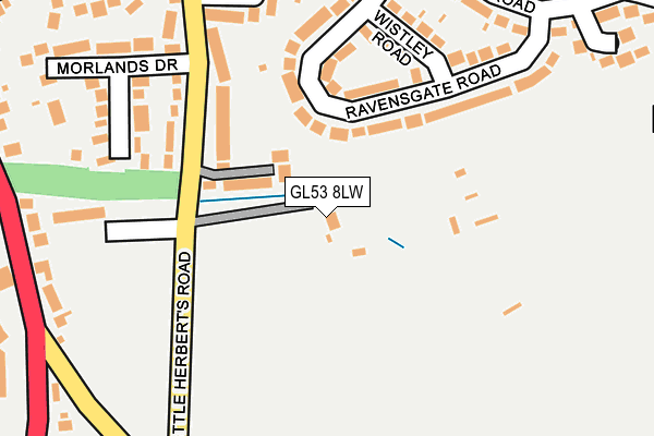 GL53 8LW map - OS OpenMap – Local (Ordnance Survey) GL53 8LW map - OS OpenMap – Local (Ordnance Survey)