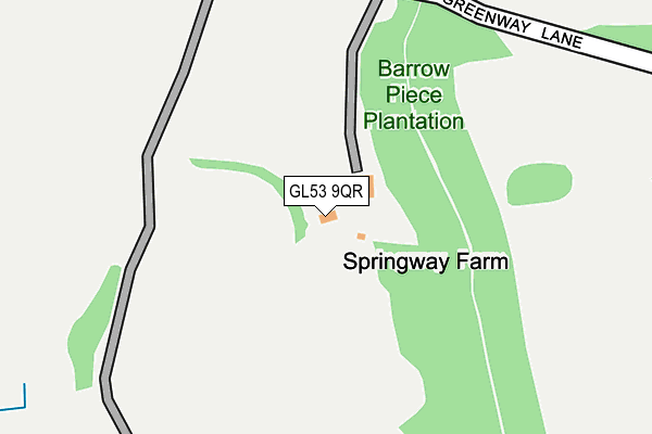 GL53 9QR map - OS OpenMap – Local (Ordnance Survey) GL53 9QR map - OS OpenMap – Local (Ordnance Survey)