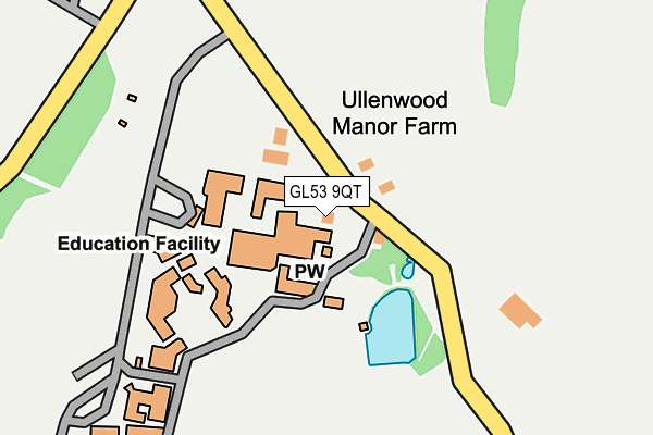 GL53 9QT map - OS OpenMap – Local (Ordnance Survey) GL53 9QT map - OS OpenMap – Local (Ordnance Survey)