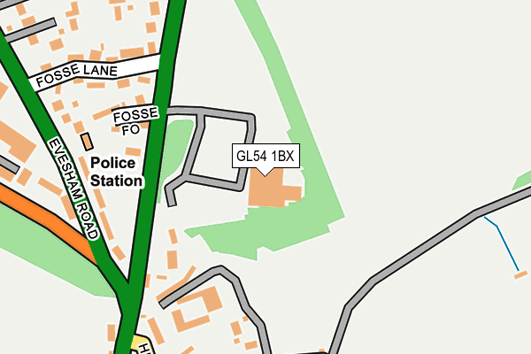 GL54 1BX map - OS OpenMap – Local (Ordnance Survey) GL54 1BX map - OS OpenMap – Local (Ordnance Survey)
