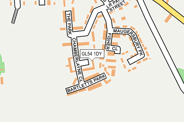GL54 1DY map - OS OpenMap – Local (Ordnance Survey) GL54 1DY map - OS OpenMap – Local (Ordnance Survey)