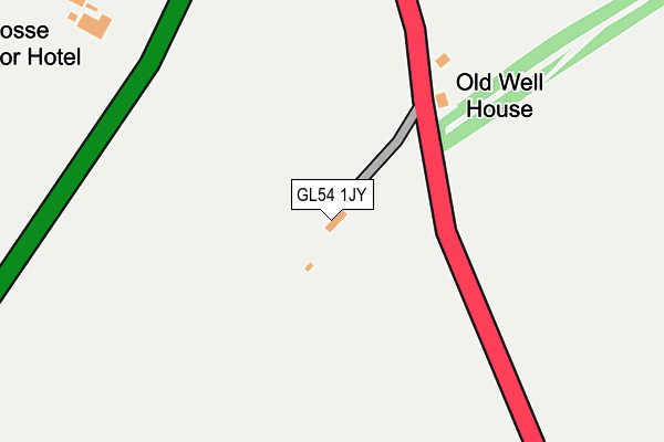 GL54 1JY map - OS OpenMap – Local (Ordnance Survey) GL54 1JY map - OS OpenMap – Local (Ordnance Survey)