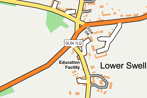 GL54 1LQ map - OS OpenMap – Local (Ordnance Survey) GL54 1LQ map - OS OpenMap – Local (Ordnance Survey)