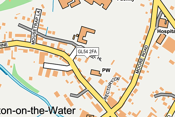 GL54 2FA map - OS OpenMap – Local (Ordnance Survey) GL54 2FA map - OS OpenMap – Local (Ordnance Survey)