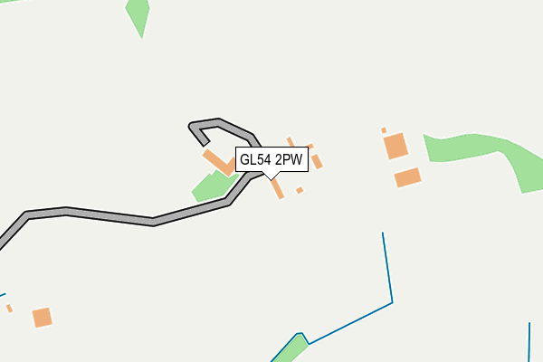 GL54 2PW map - OS OpenMap – Local (Ordnance Survey) GL54 2PW map - OS OpenMap – Local (Ordnance Survey)