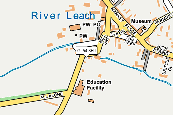 GL54 3HJ map - OS OpenMap – Local (Ordnance Survey) GL54 3HJ map - OS OpenMap – Local (Ordnance Survey)