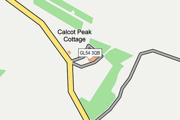 GL54 3QB map - OS OpenMap – Local (Ordnance Survey) GL54 3QB map - OS OpenMap – Local (Ordnance Survey)