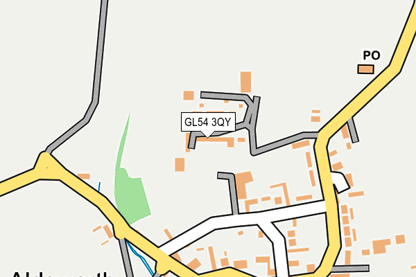 GL54 3QY map - OS OpenMap – Local (Ordnance Survey) GL54 3QY map - OS OpenMap – Local (Ordnance Survey)