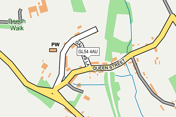 GL54 4AU map - OS OpenMap – Local (Ordnance Survey) GL54 4AU map - OS OpenMap – Local (Ordnance Survey)
