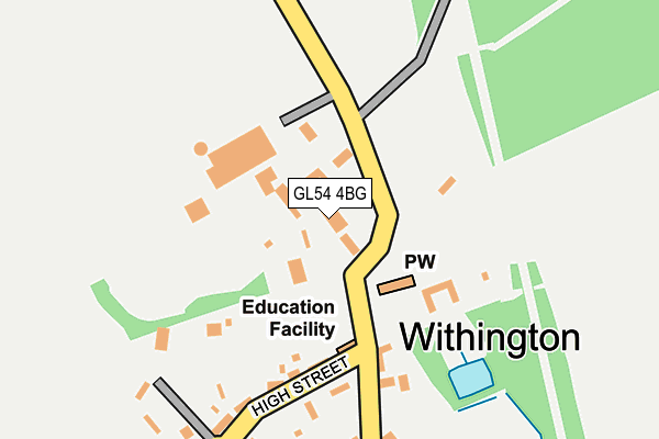 GL54 4BG map - OS OpenMap – Local (Ordnance Survey) GL54 4BG map - OS OpenMap – Local (Ordnance Survey)