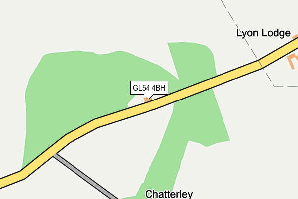 GL54 4BH map - OS OpenMap – Local (Ordnance Survey) GL54 4BH map - OS OpenMap – Local (Ordnance Survey)