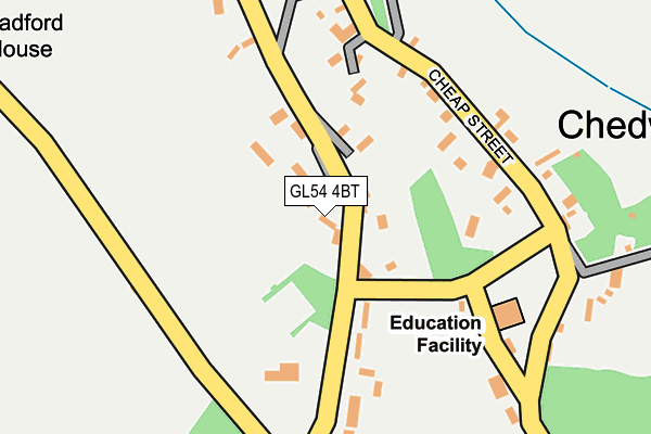 GL54 4BT map - OS OpenMap – Local (Ordnance Survey) GL54 4BT map - OS OpenMap – Local (Ordnance Survey)