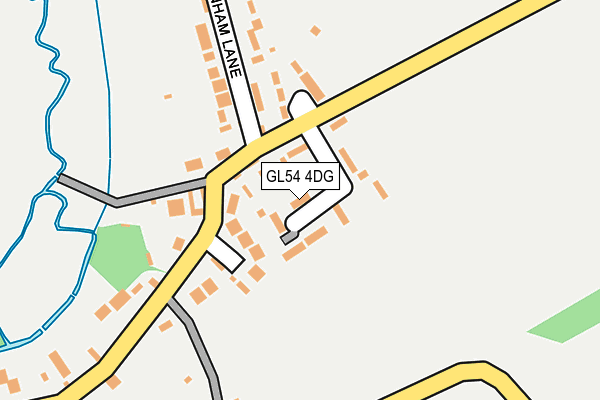 GL54 4DG map - OS OpenMap – Local (Ordnance Survey) GL54 4DG map - OS OpenMap – Local (Ordnance Survey)